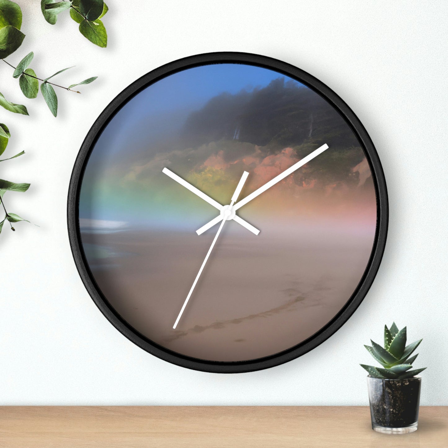 "Un reflejo pintado de la soledad" - El reloj de pared alienígena