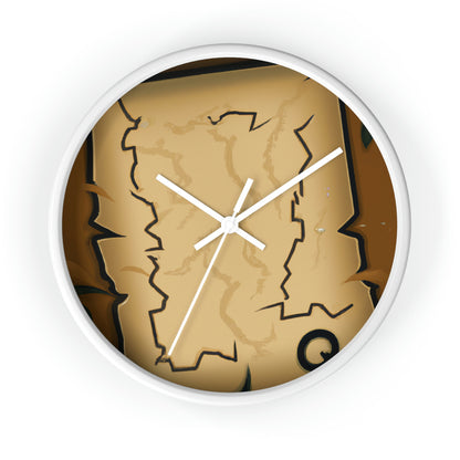 "The Mysterious Map of Buried Treasures" - The Alien Wall Clock