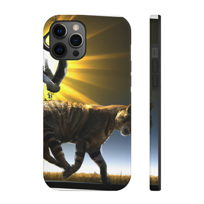 "A Purrfect Sunbeam Moment" - The Alien Tough Phone Cases