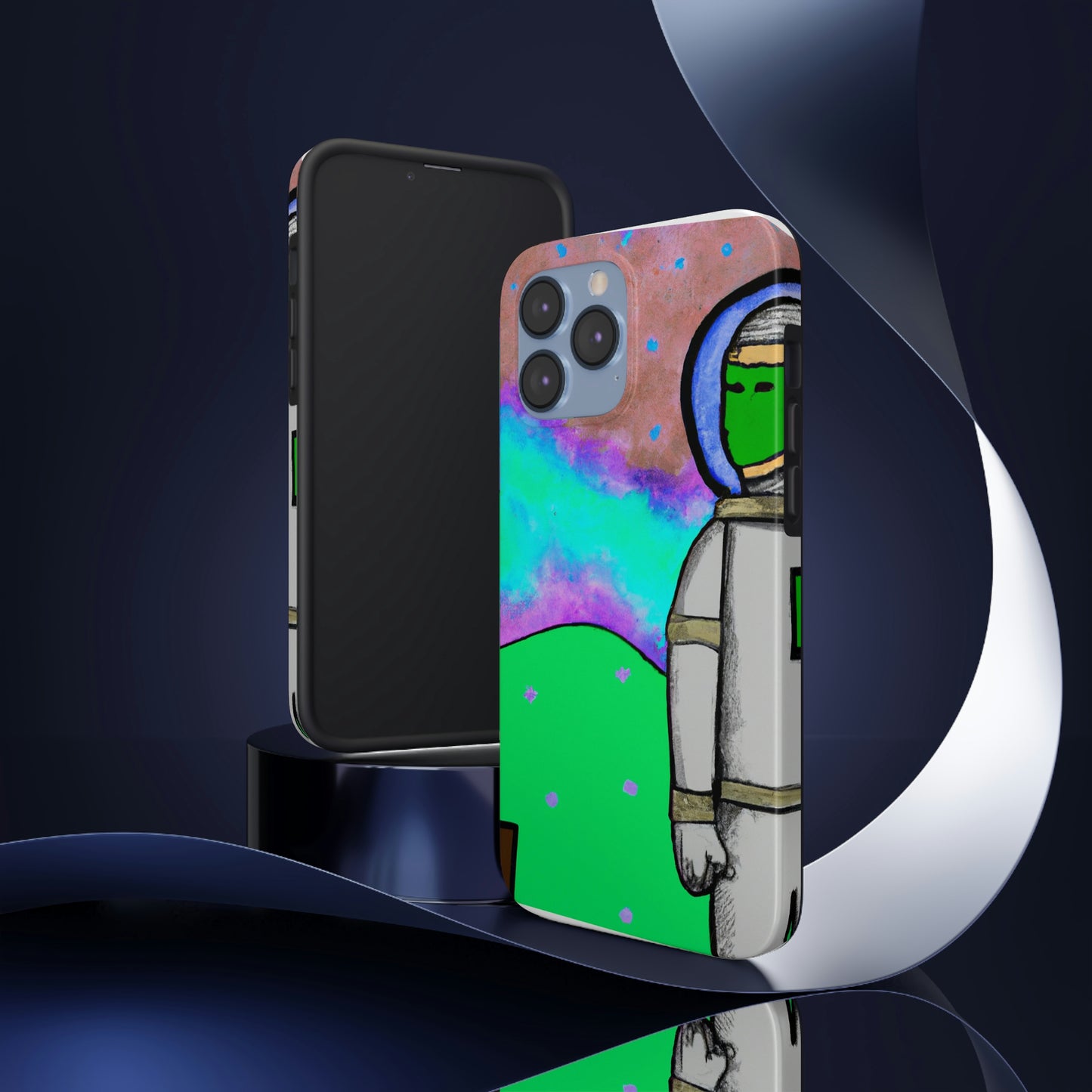 "Alone in the Alien Sky" - The Alien Tough Phone Cases