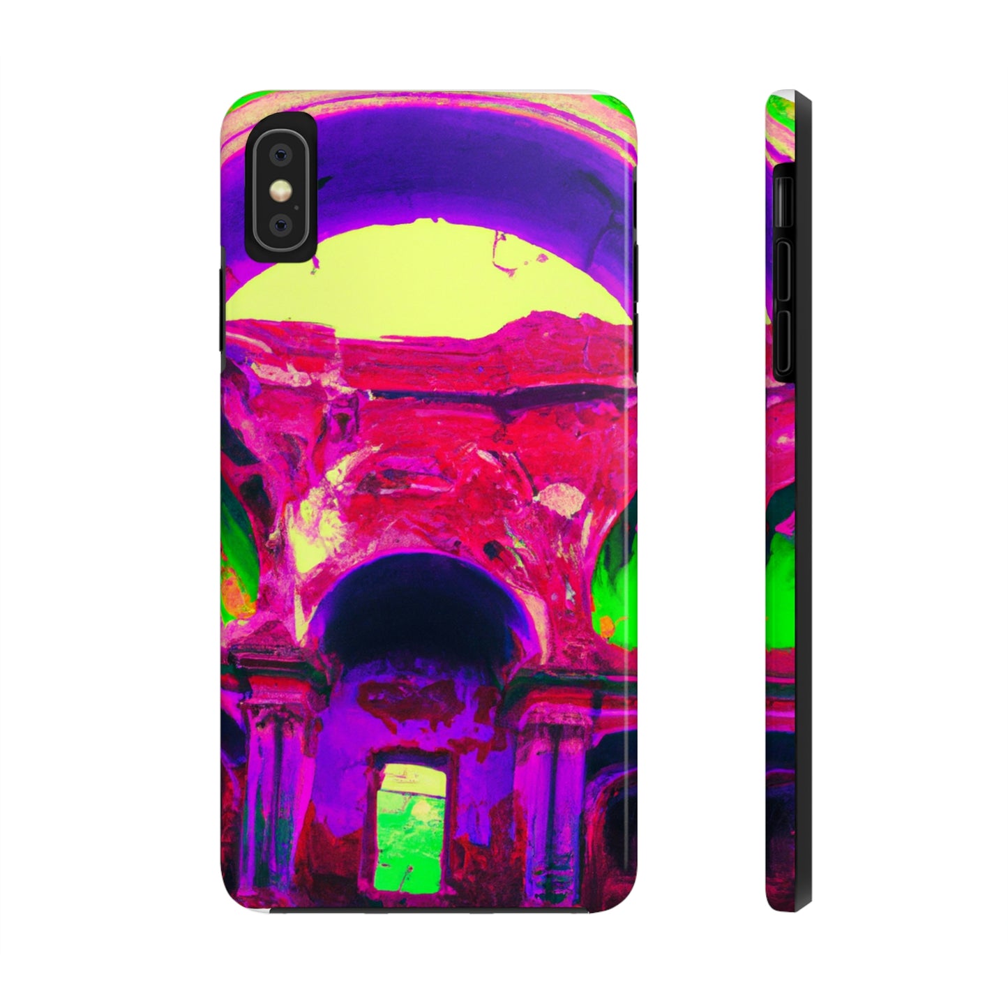 Mystical Madness: Crazy Colors in the Forgotten Cathedral - The Alien Tough Phone Cases