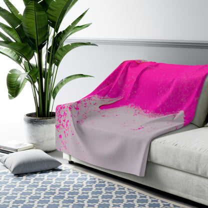 Pink Elephant Galaxies - The Alien Sherpa Fleece Blanket