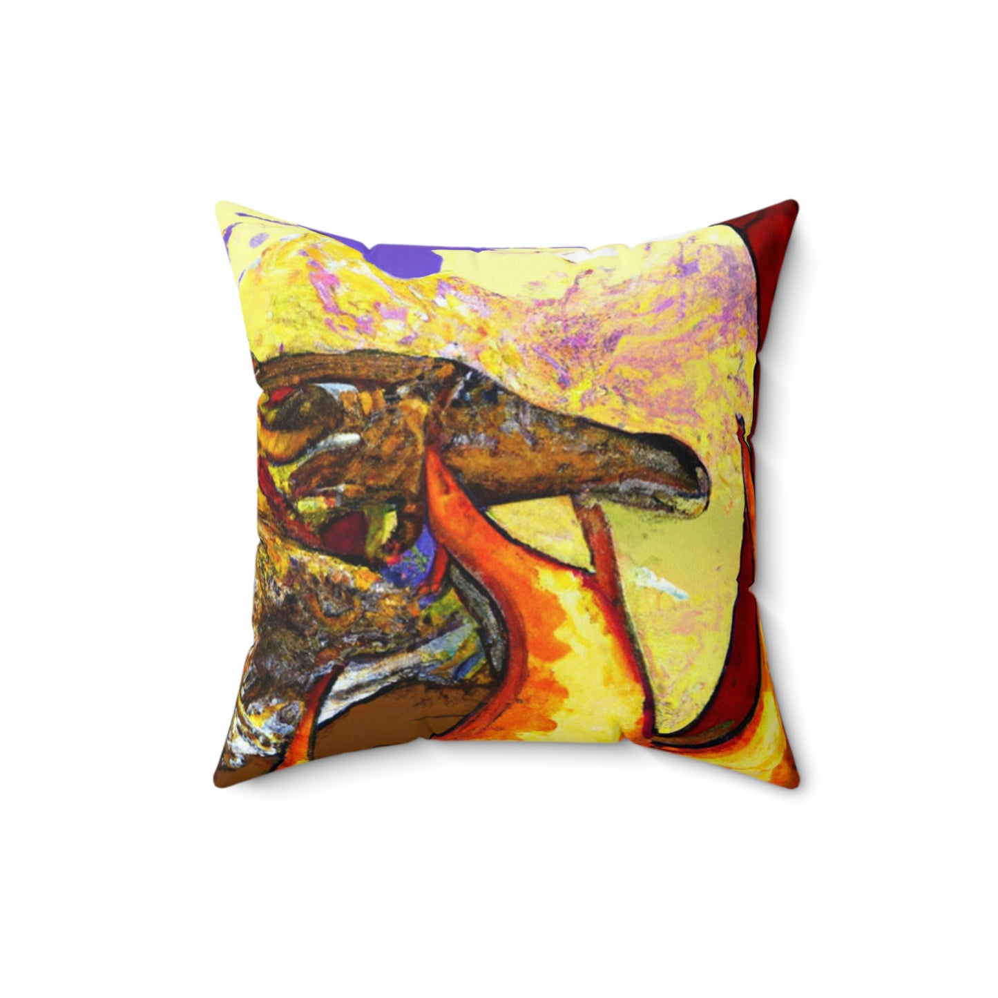 "A Slumbering Dragon in an Infernal Embrace" - The Alien Square Pillow