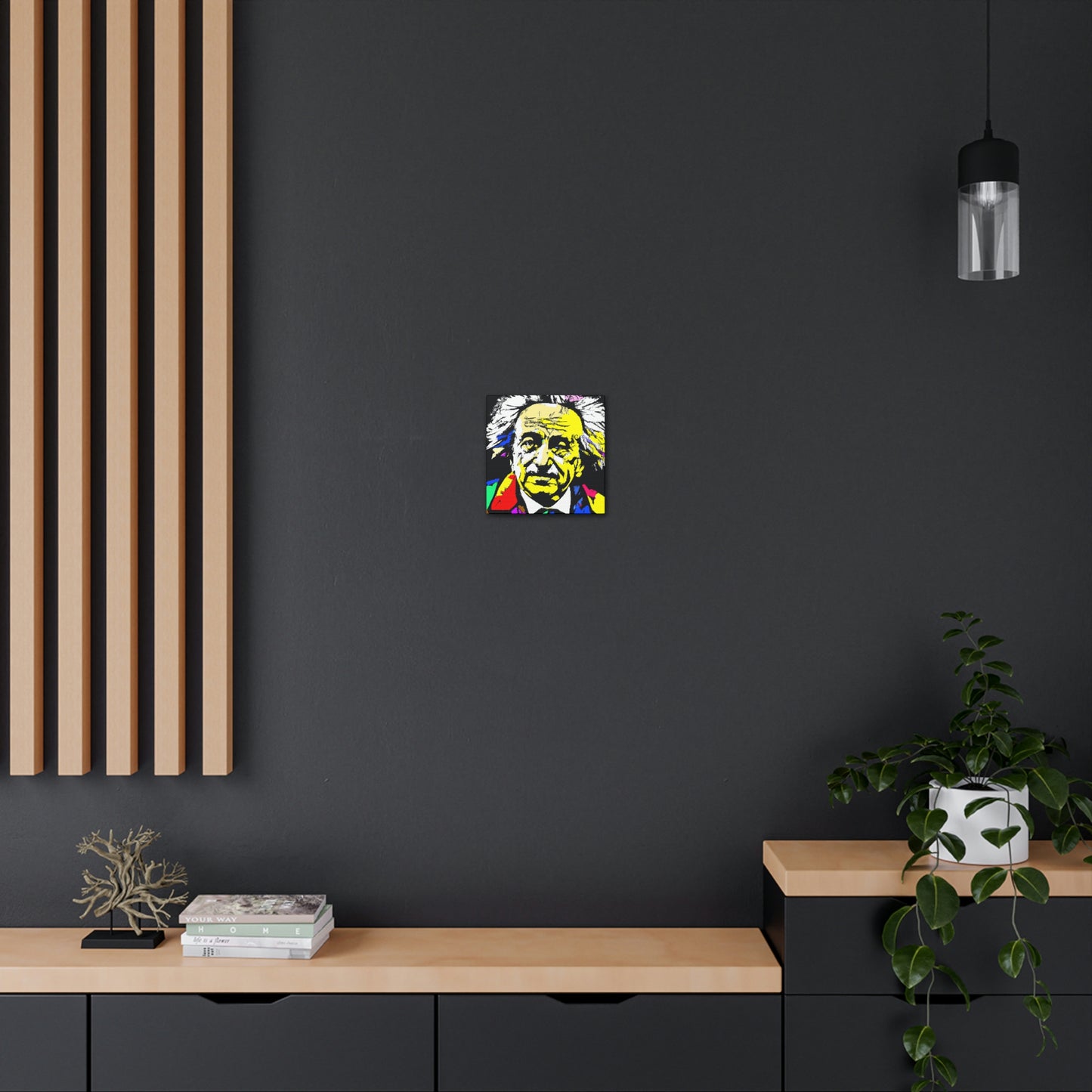 "Albert Einstein: A Pop Art Portrait" - The Alien Canva