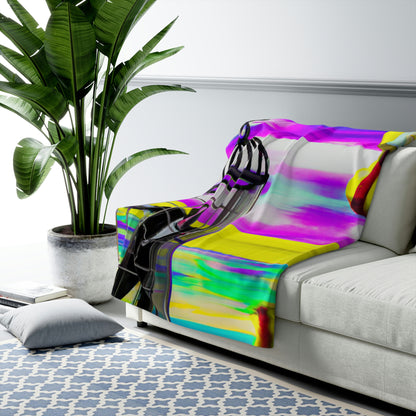 "A Prison of Brilliant Colors" - The Alien Sherpa Fleece Blanket