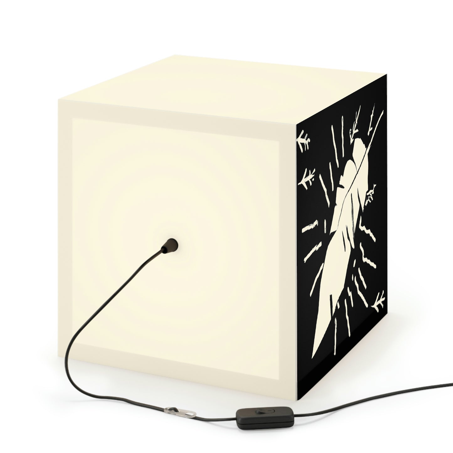 Lost in the Shadows: The White Feather's Journey - The Alien Light Cube Lamp