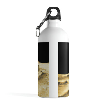 "Claiming Space: The Astronaut's Asteroid Flag Planting" - The Alien Stainless Steel Water Bottle