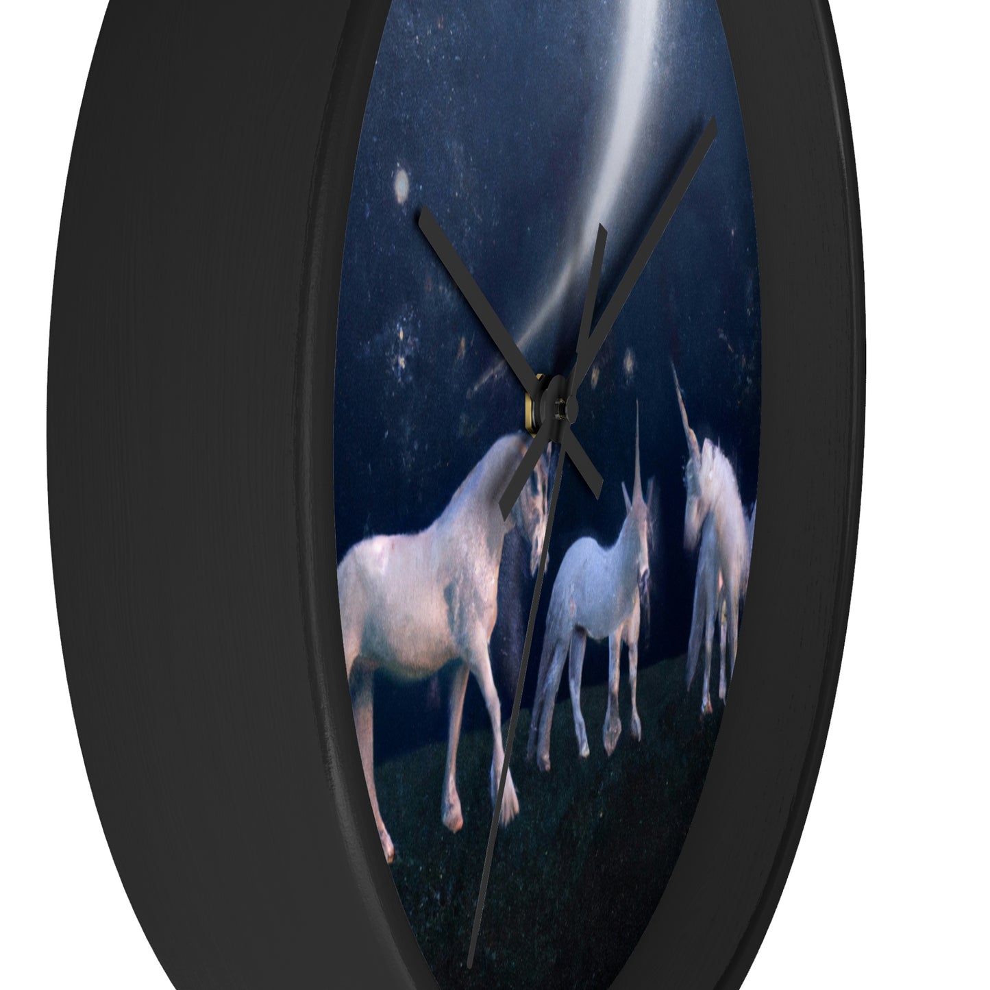 "Moonlit Mystique" - The Alien Wall Clock