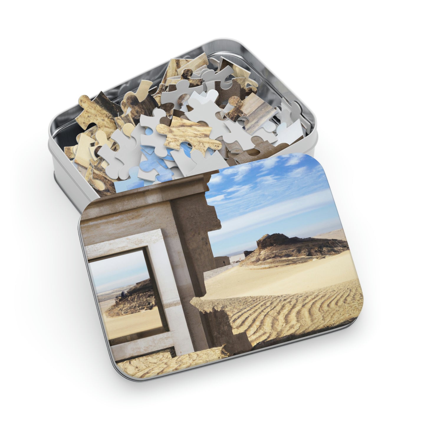 "Lost in the Sands: Discovering the Ancient Temple" - The Alien Jigsaw Puzzle