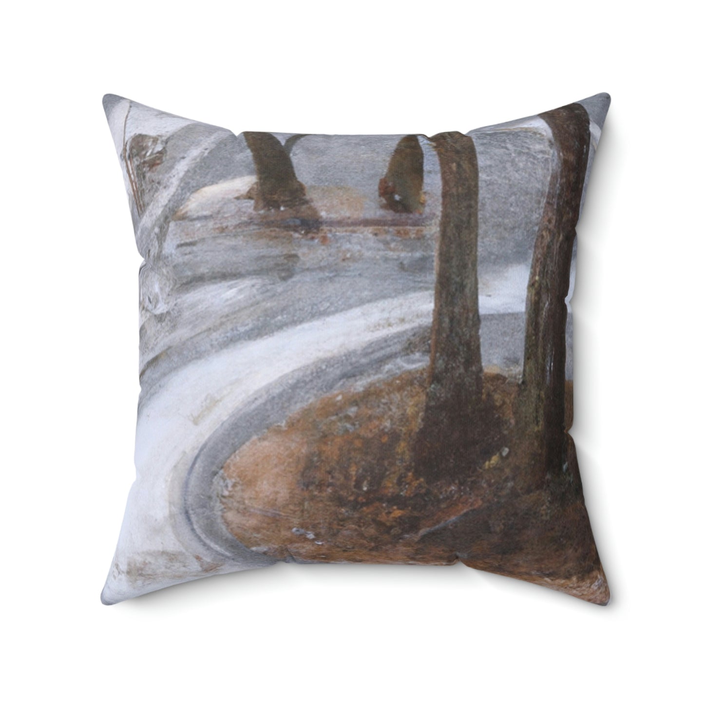 Frozen in Time: The Forgotten Forest - The Alien Square Pillow