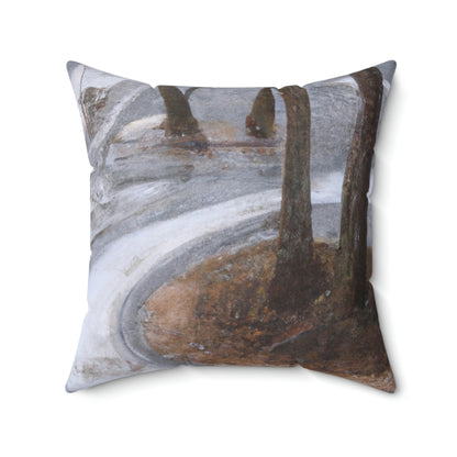 Frozen in Time: The Forgotten Forest - The Alien Square Pillow