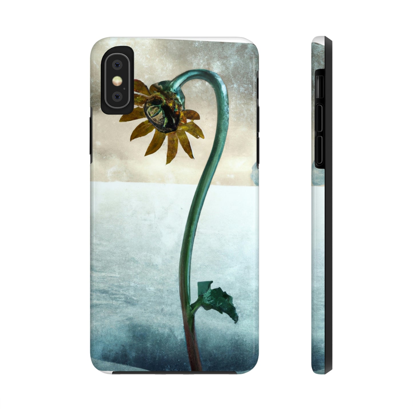 "Fighting the Frost: A Flower's Story" - Die Alien Tough Phone Cases