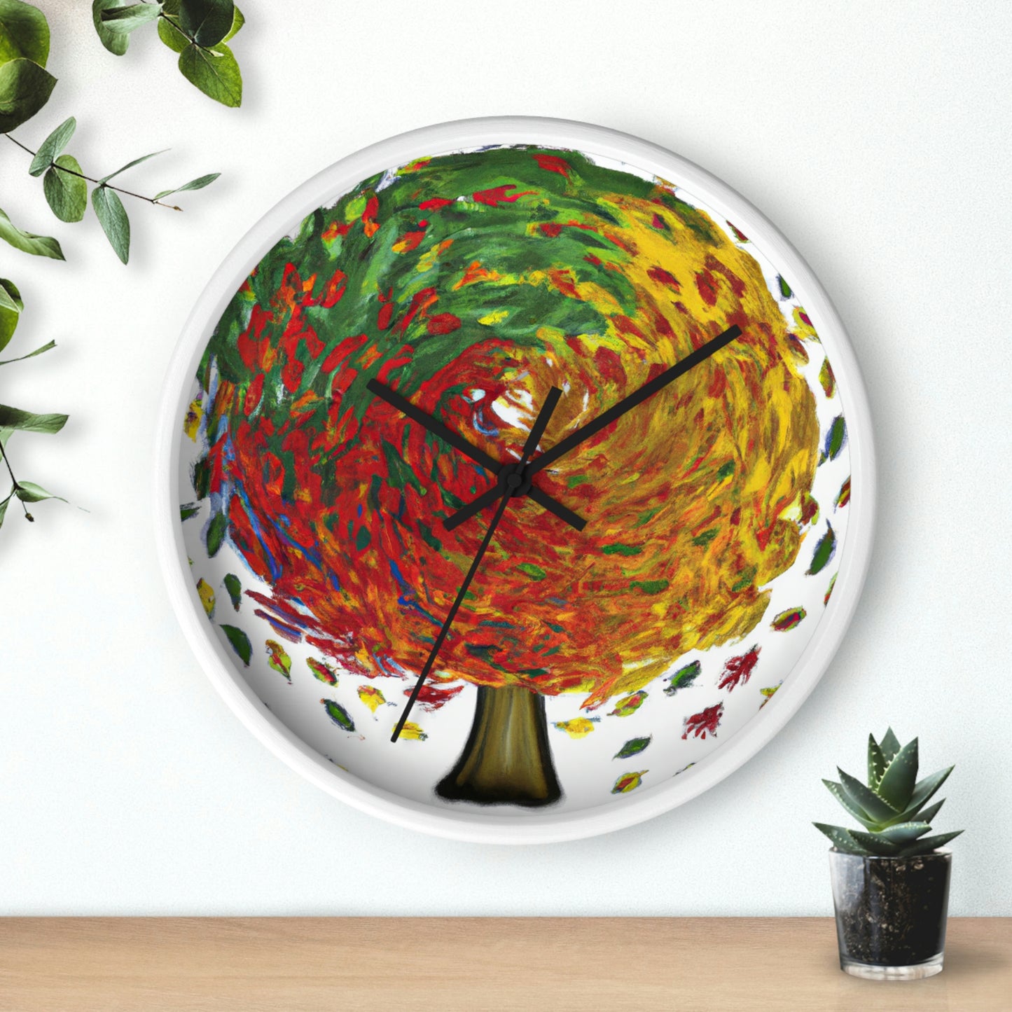 "Autumnal Whirl" - The Alien Wall Clock