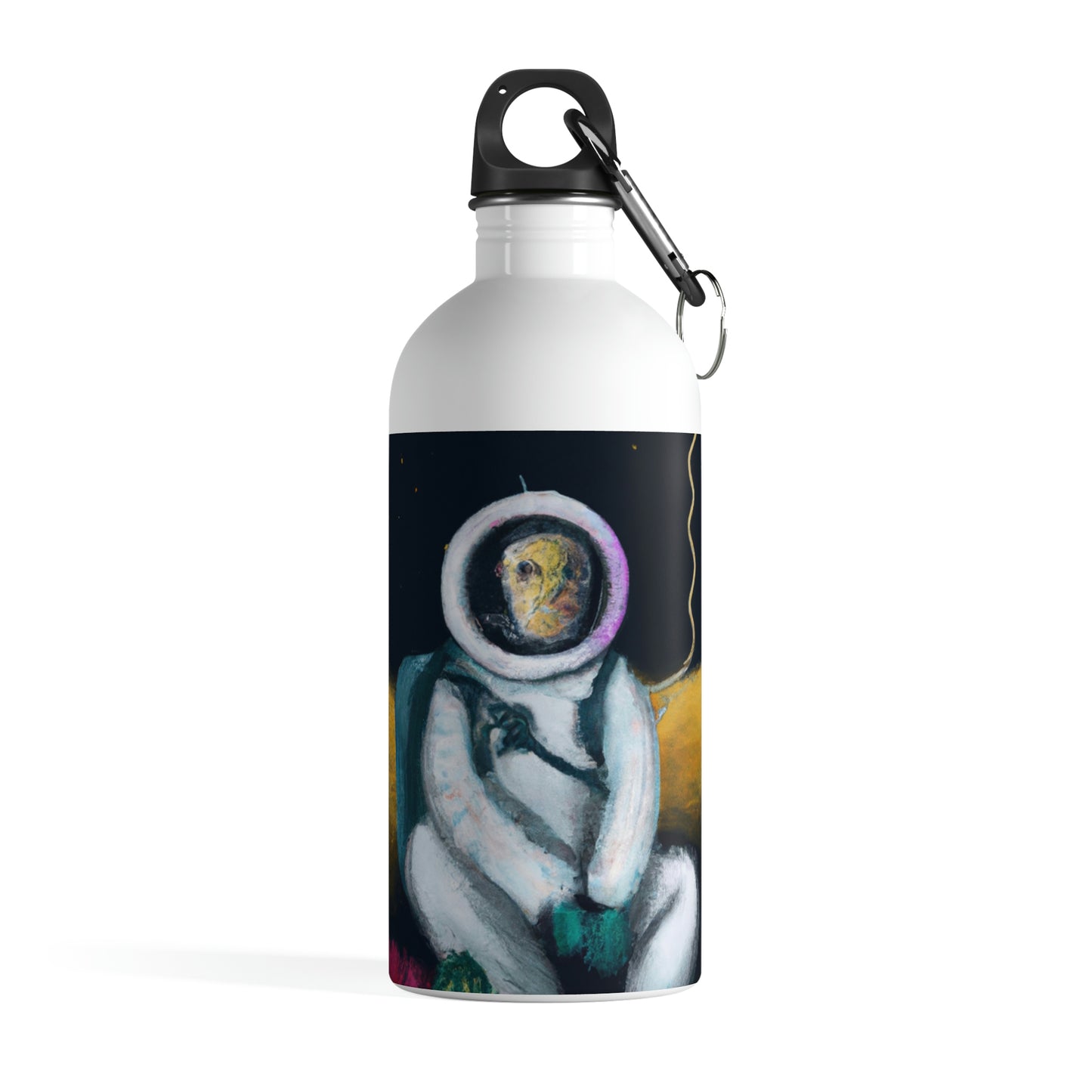 "Alone in the Dark: A Solitary Astronaut's Survival" - The Alien Stainless Steel Water Bottle