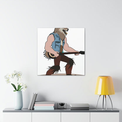 "Howling Highwayman: The Banjo-Playing Werewolf Biker" - The Alien Canva