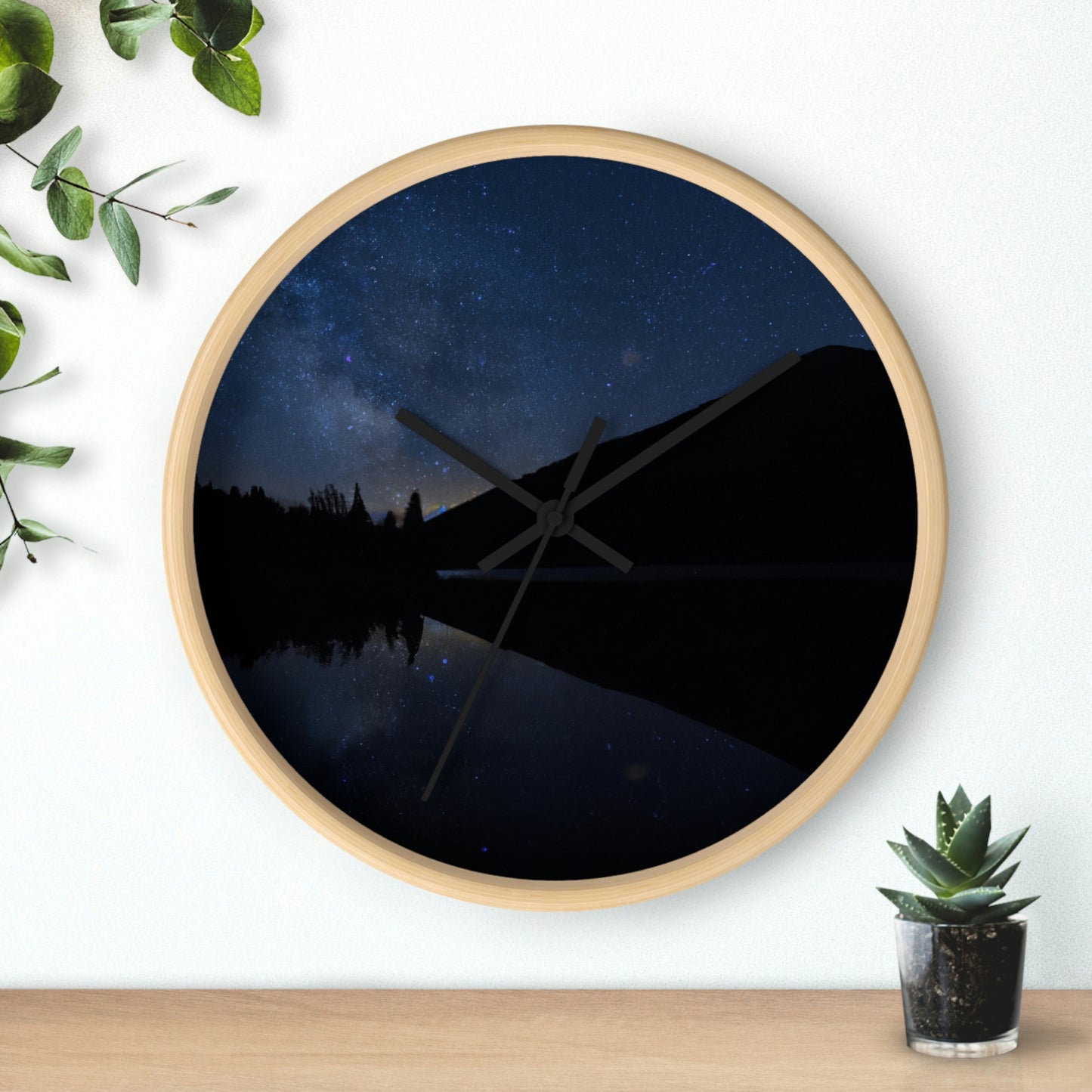 "A Starlit Tranquility" - The Alien Wall Clock