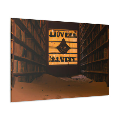 "La biblioteca olvidada del desierto" - The Alien Canva