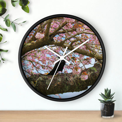 "A Blossoming Reflection" - The Alien Wall Clock