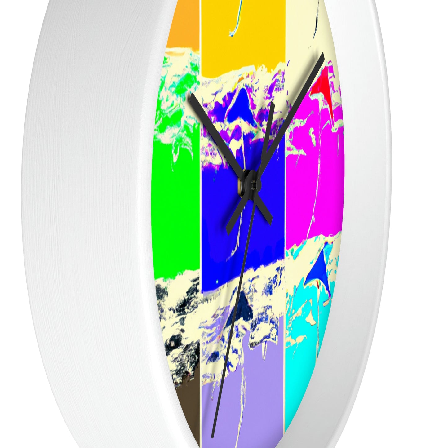 "Kites Aflatter in the Vibrant Sky" - Die Alien-Wanduhr