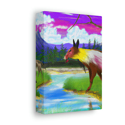 "Celebrating My Heritage: Painting Our Animals in Their Landscape" - Canvas