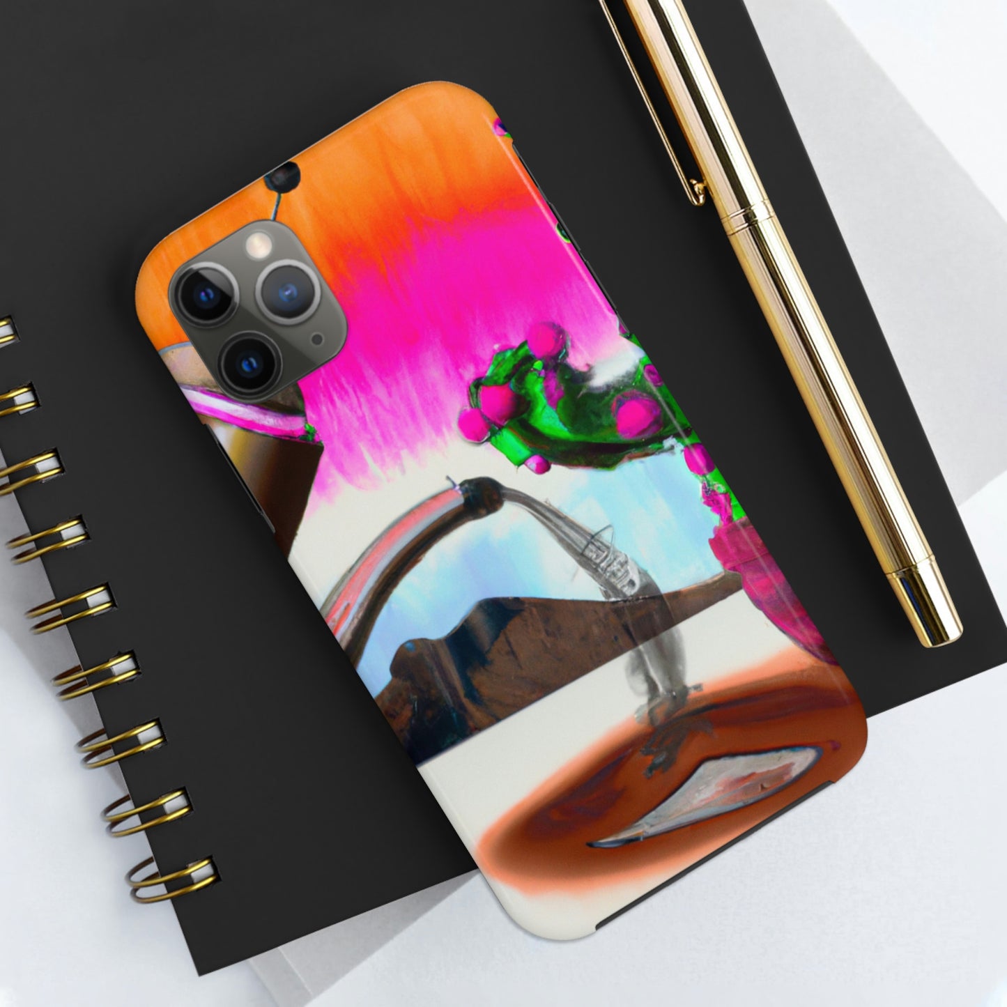 „Ein unangenehmer koffeinhaltiger Moment: Die Geschichte eines Bots und eines Kaktus“ – The Alien Tough Phone Cases