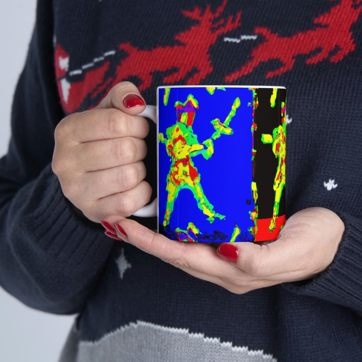 "Dancing with Fire and Steel." - The Alien Ceramic Mug 11 oz