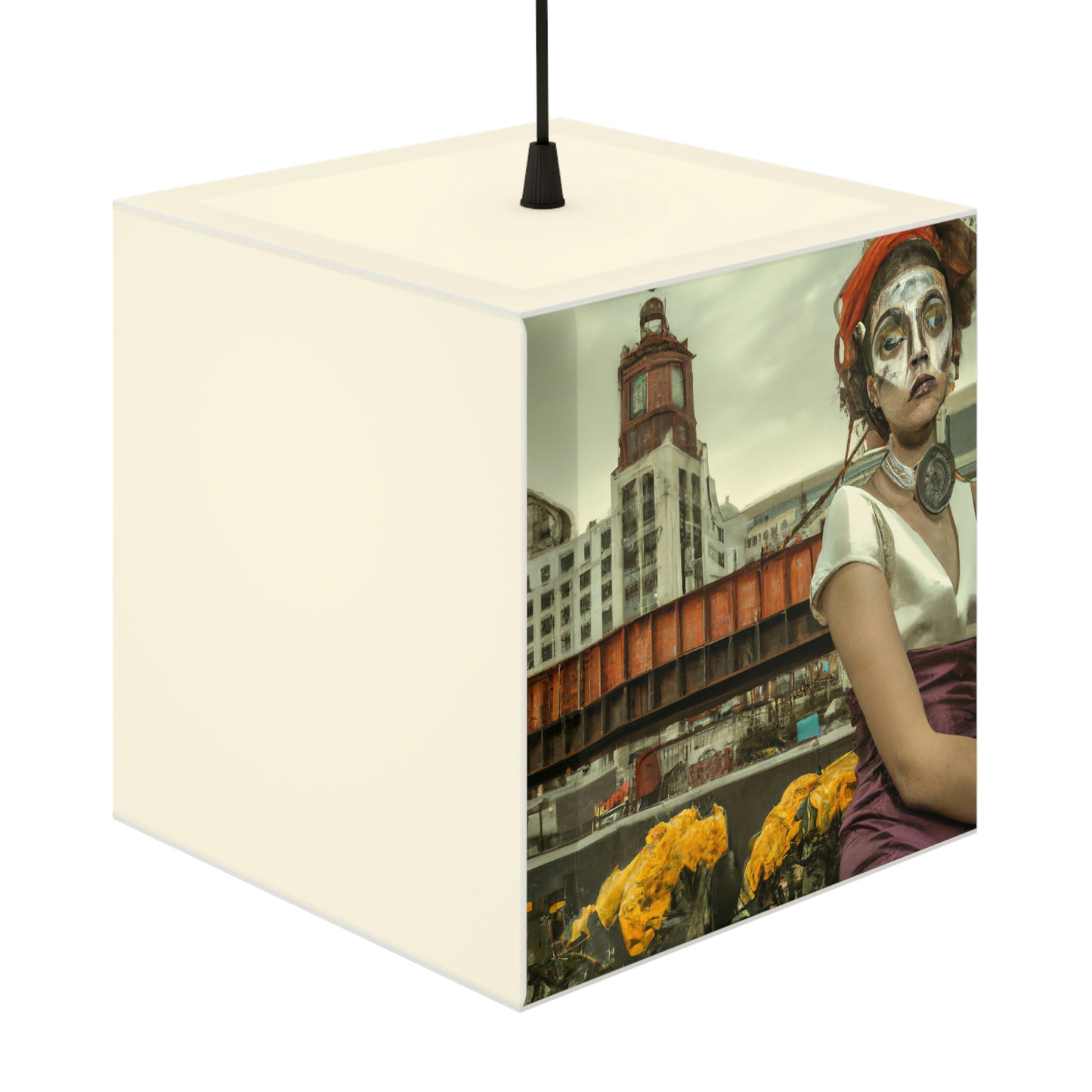 "ChronoTown: Where Time Stands Still" - Die Alien Light Cube Lampe