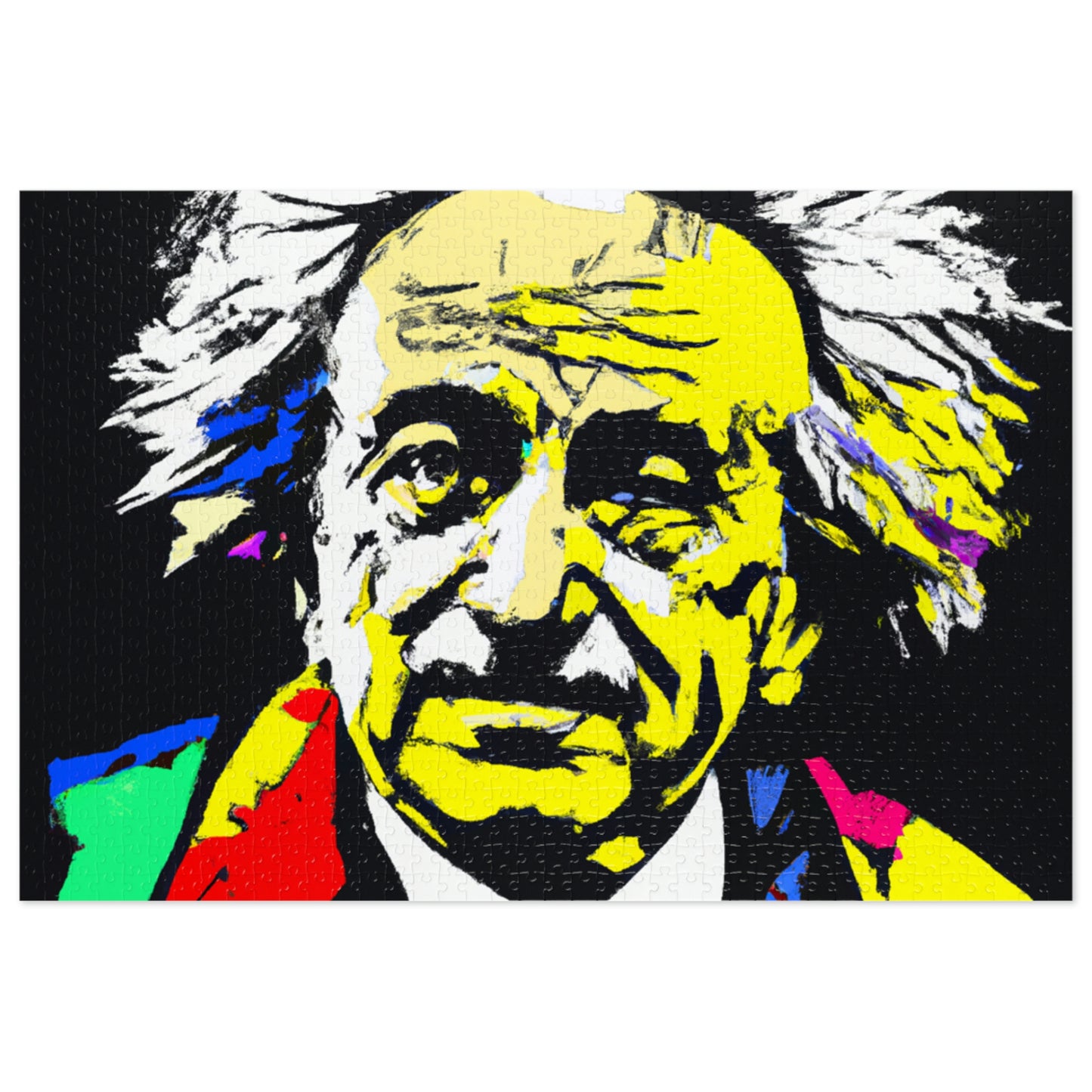 "Albert Einstein: A Pop Art Portrait" - The Alien Jigsaw Puzzle