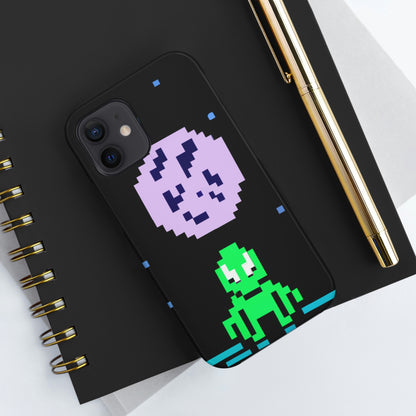 "Testigo solitario del cielo nocturno" - The Alien Tough Phone Cases Pixel Art