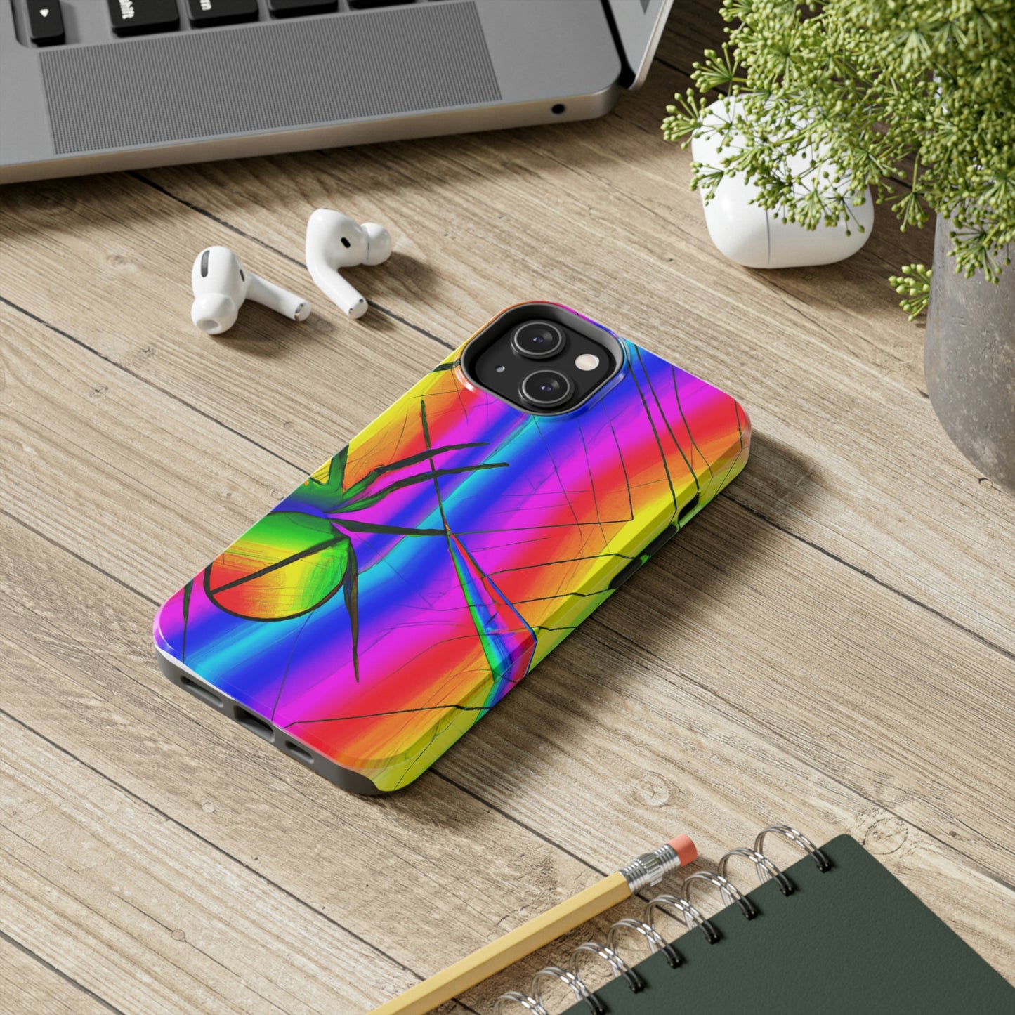 "A Spinnerette's Prismatic Web" - The Alien Tough Phone Cases