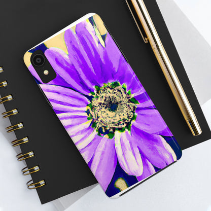 Lila Blütenblätter knallen: Kreieren Sie eine auffällige Gänseblümchen-Rosen-Fusion – The Alien Tough Phone Cases