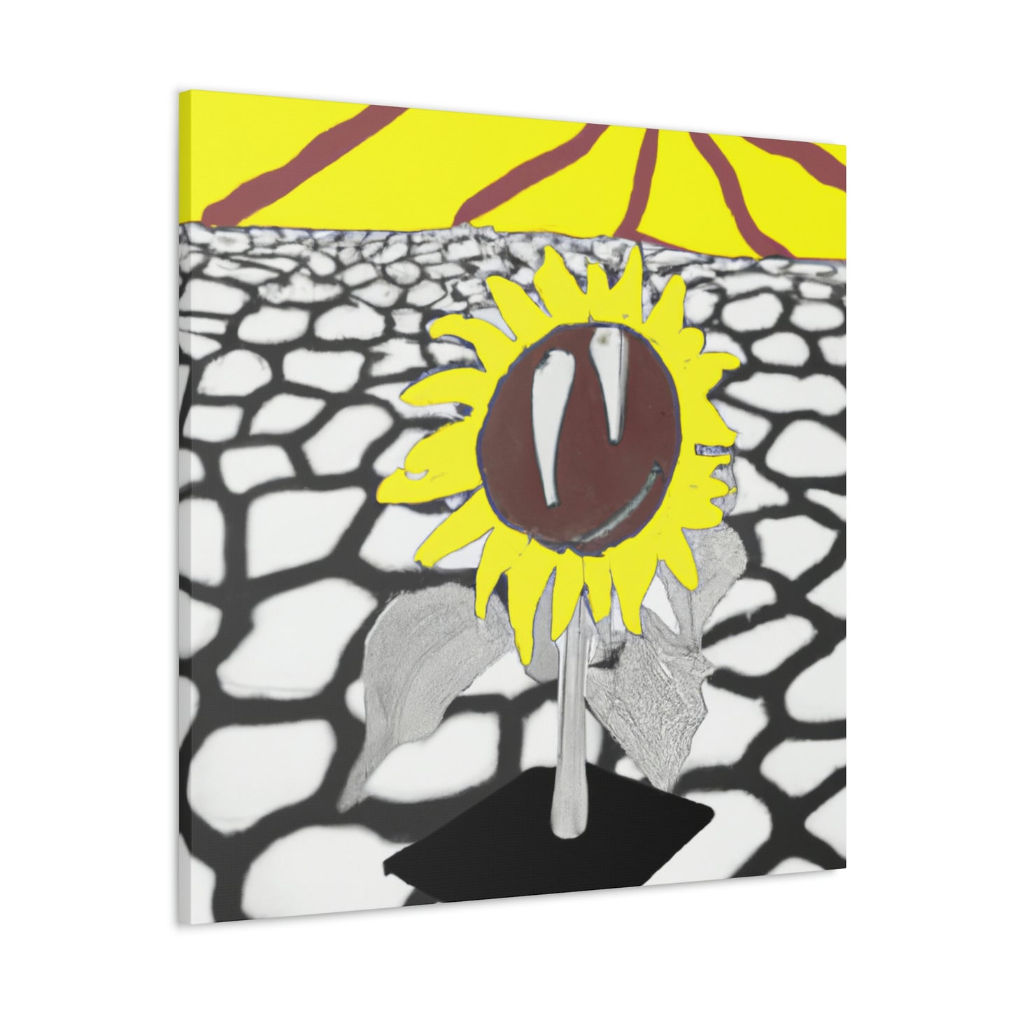 "Un girasol que se marchita en un campo reseco" - The Alien Canva