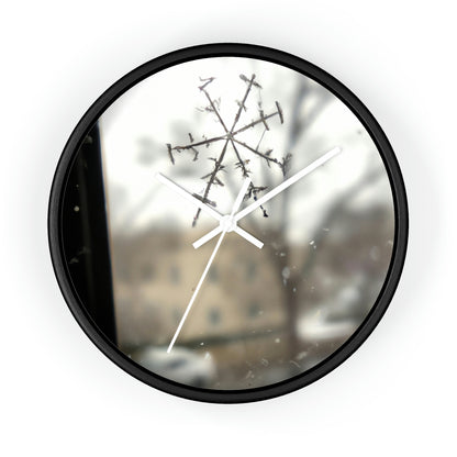 "Tiny Tragedy: A Snowflake's Story" - The Alien Wall Clock