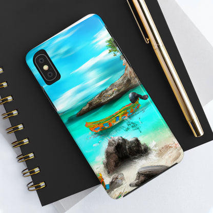 "Caribbean Fiesta on the Beach - A Digital Exploration of Mexican Culture" - The Alien Tough Phone Cases