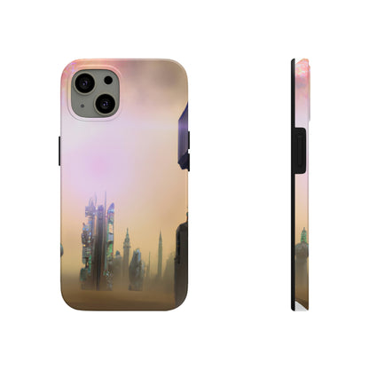 "Lost in the Cosmic Mist" - The Alien Tough Phone Cases