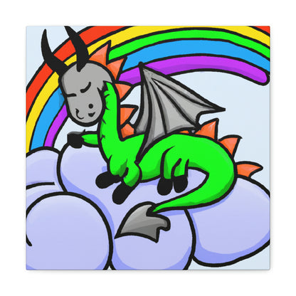 "A Dreamy Dragon's Nap" - The Alien Canva