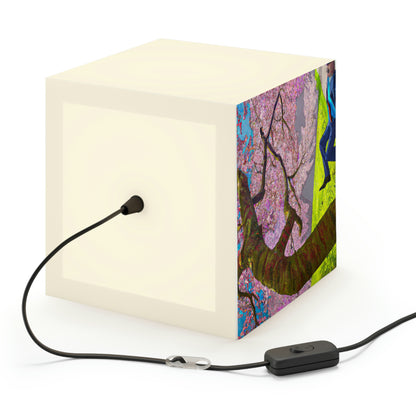 "A Moment of Calm Beneath the Cherry Blossoms" - The Alien Light Cube Lamp