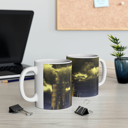 Die utopische Zitadelle im dystopischen Sturm - The Alien Ceramic Mug 11 oz