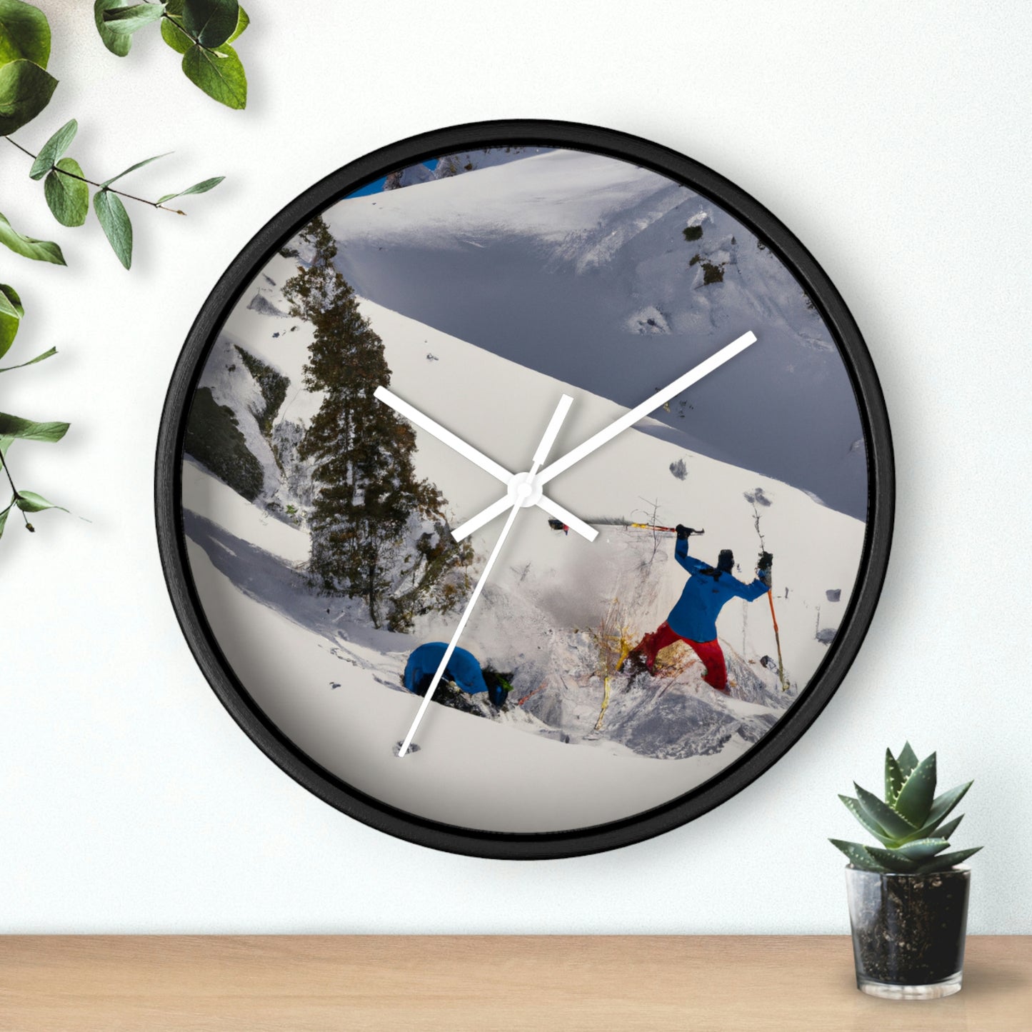 "Avalanche Avalanche: A Spontaneous Ski Trip Gone Wrong" - The Alien Wall Clock