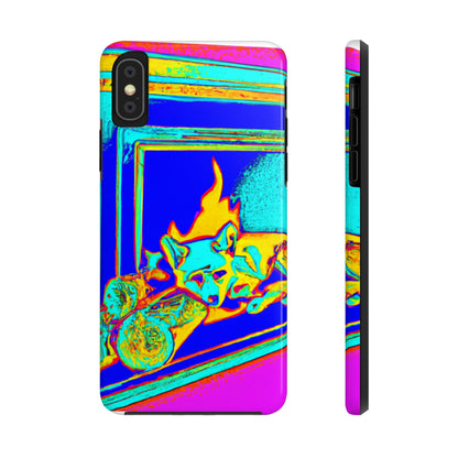 "Fuchs im Feuerschein". - Die Alien Tough Phone Cases