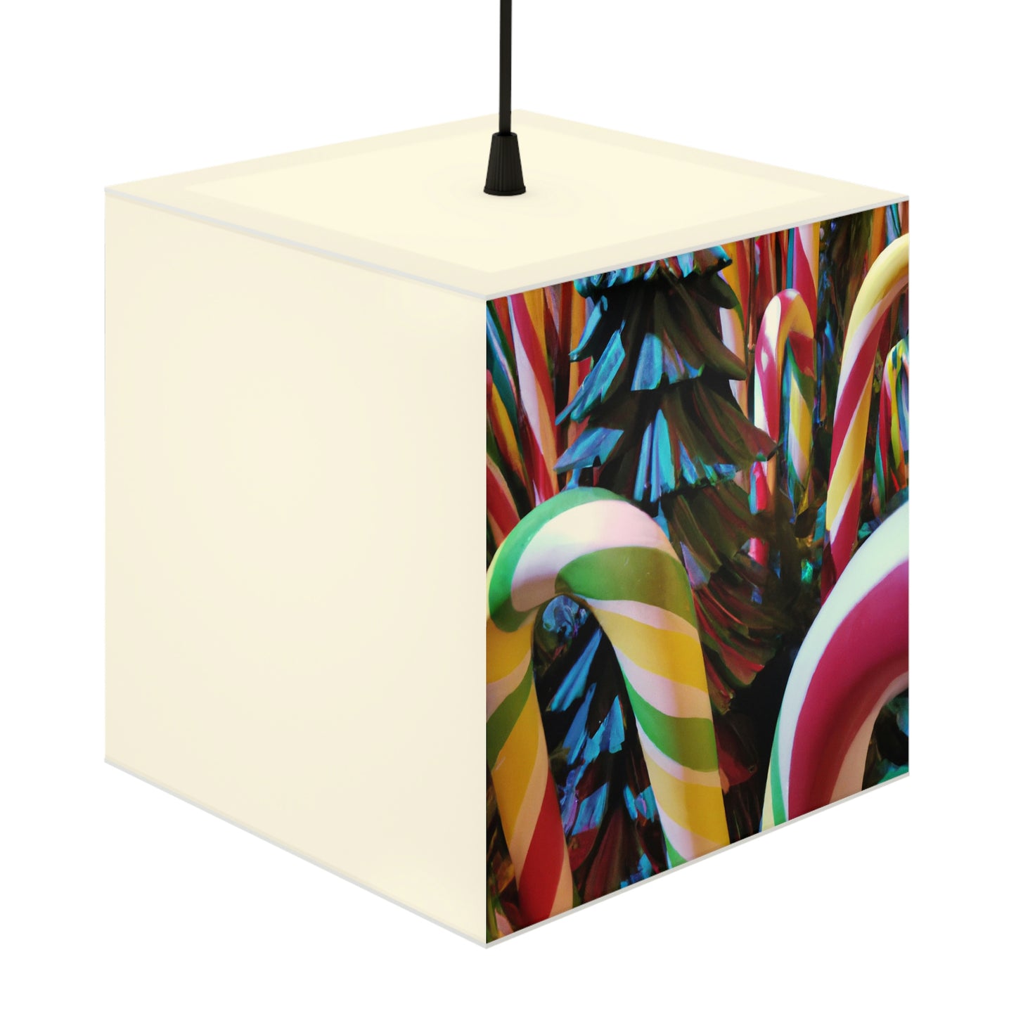 "Candy Cane Wonderland" - The Alien Light Cube Lamp