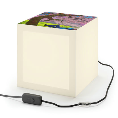 "A Moment of Calm Beneath the Cherry Blossoms" - The Alien Light Cube Lamp