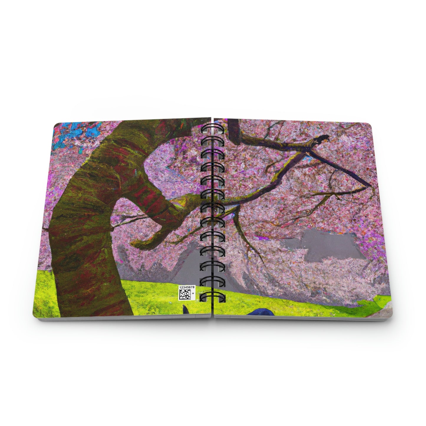 "A Moment of Calm Beneath the Cherry Blossoms" - The Alien Spiral Bound Journal