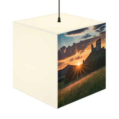 "Verzauberter Abend in einem verlassenen Schloss" - Die Alien Light Cube Lampe