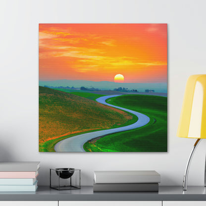 Vibrant Sunrise Painter - Canvas