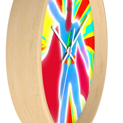 "The Vibrant Superhero" - The Alien Wall Clock