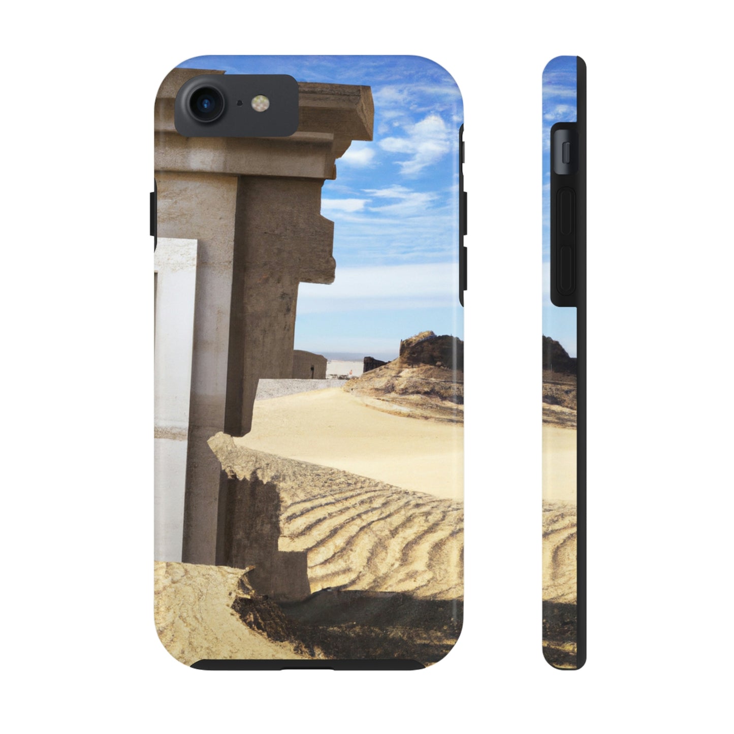 "Lost in the Sands: Discovering the Ancient Temple" - The Alien Tough Phone Cases