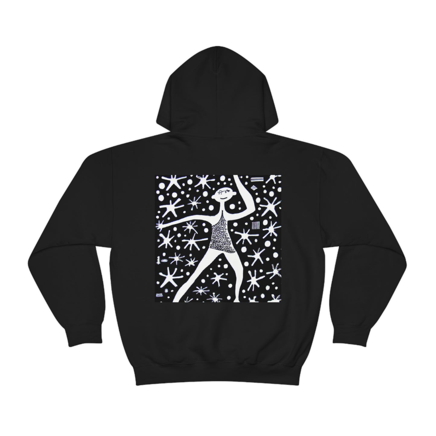 "Bailando entre la luz galáctica" - La sudadera con capucha extraterrestre unisex