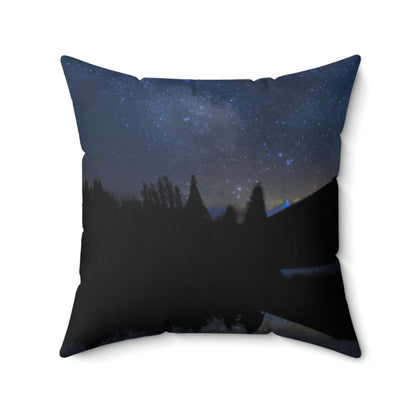 "A Starlit Tranquility" - Das Alien Square Pillow