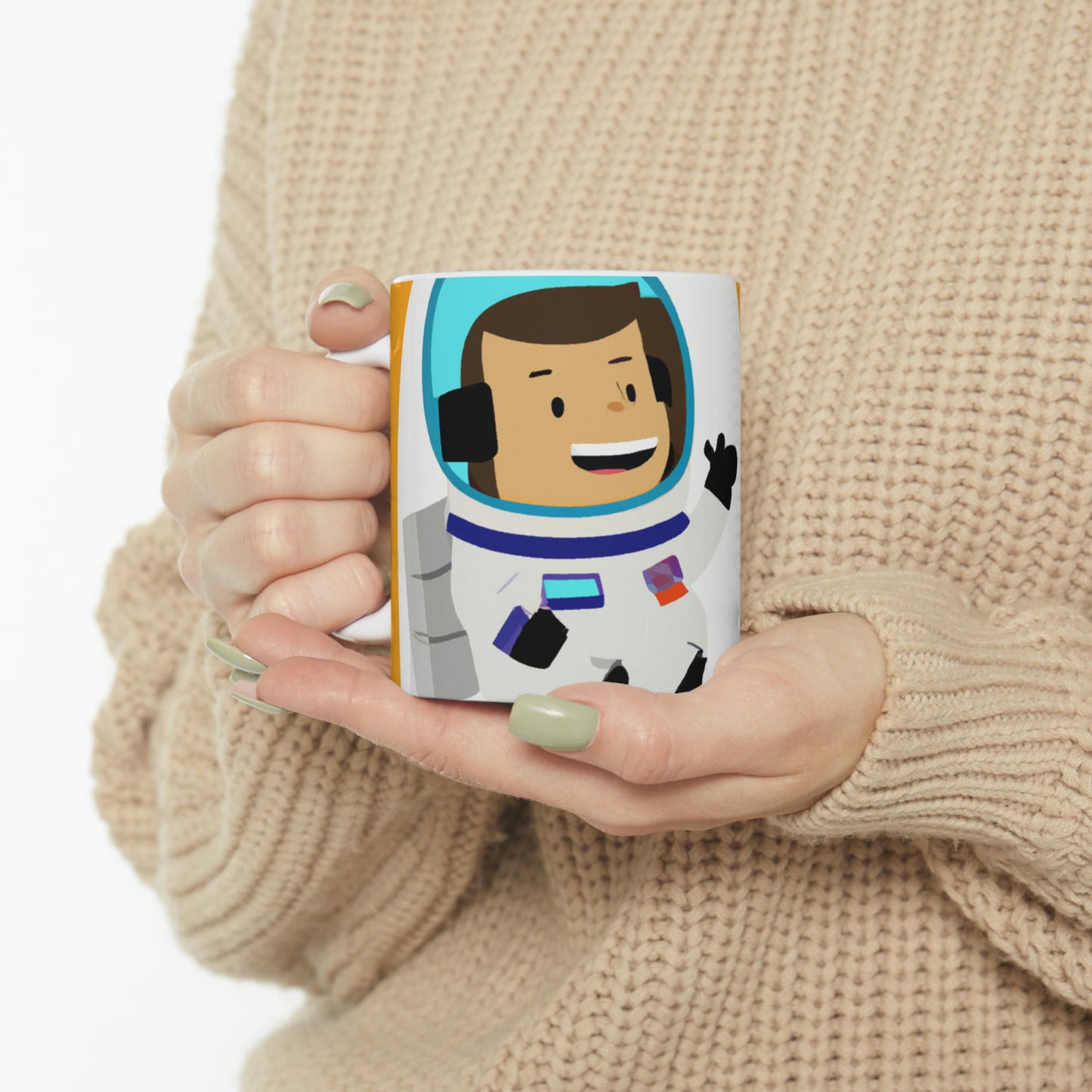 "A Voyage of Celestial Smiles" - The Alien Ceramic Mug 11 oz